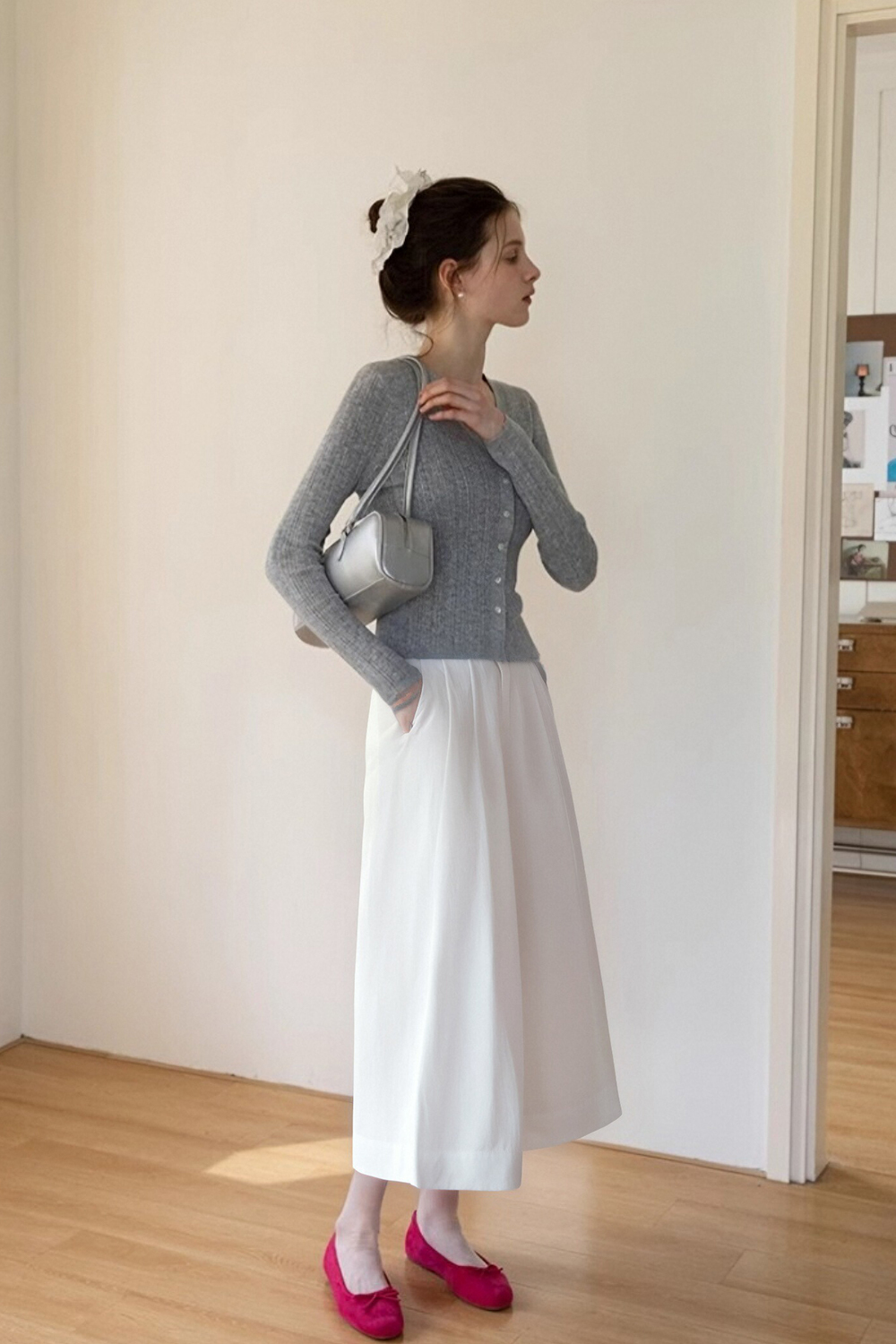 100% Cotton Loose Skirt Pants