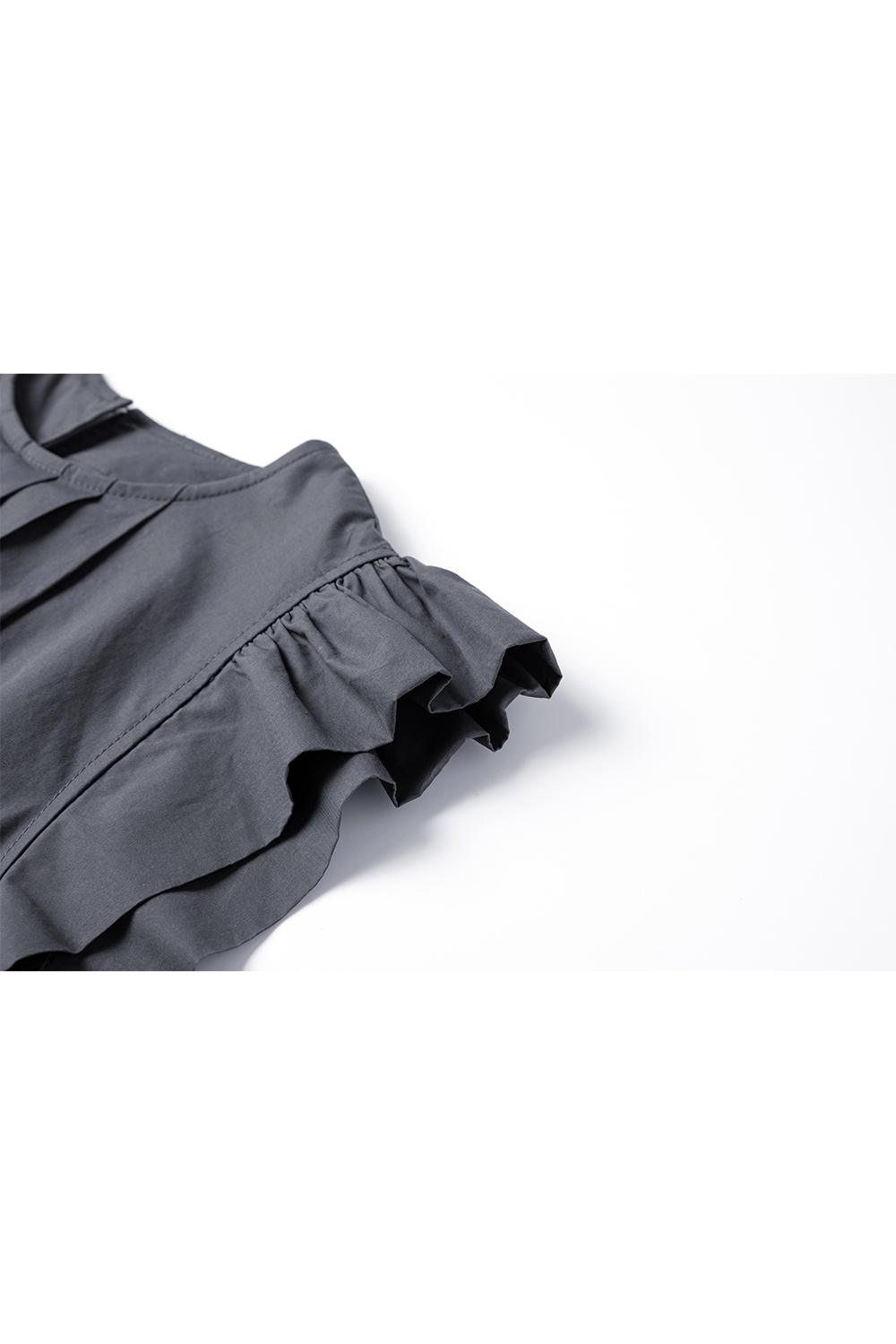 100% Cotton Loose Pleated Dress