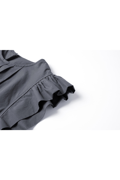 100% Cotton Loose Pleated Dress