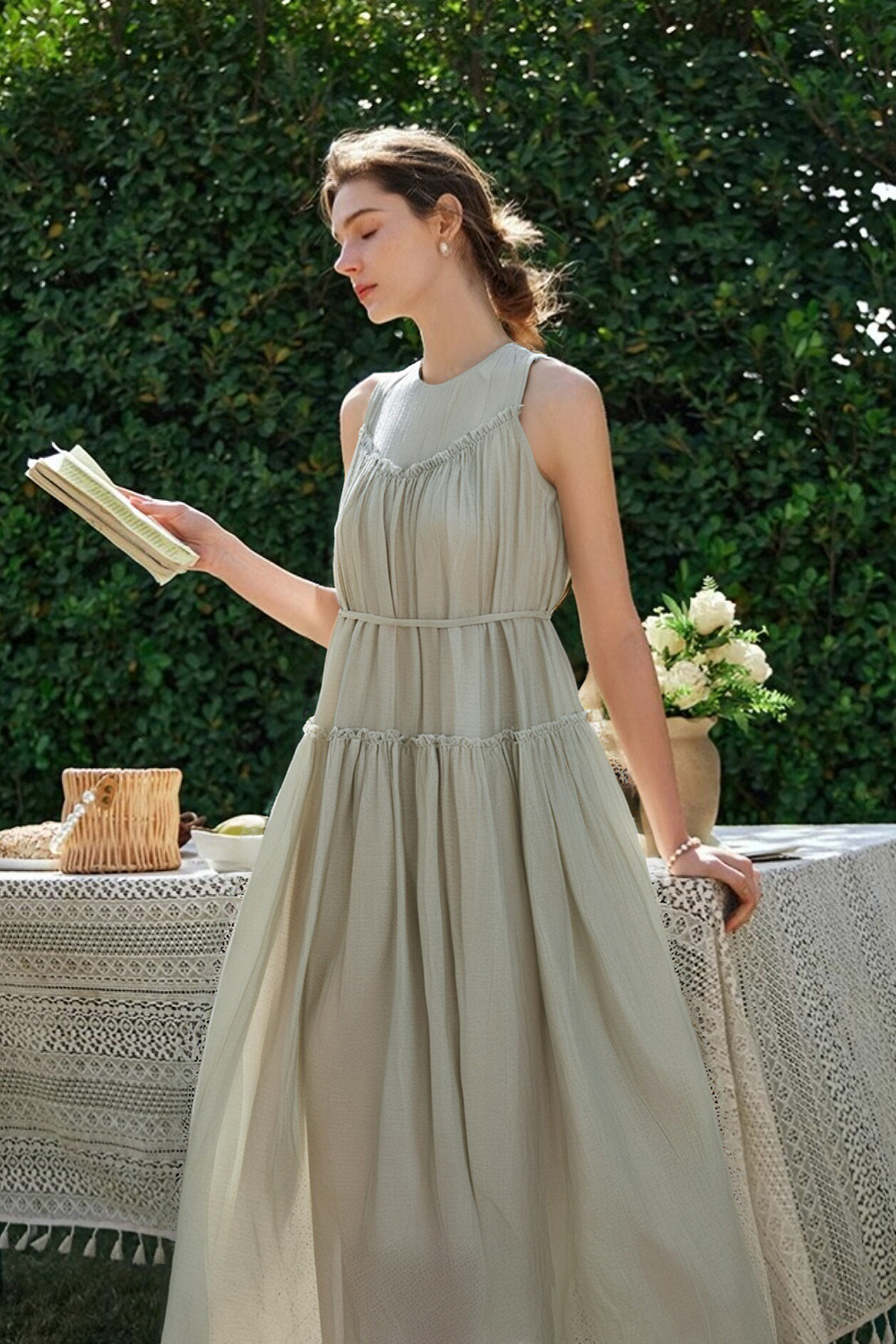 Ruffled Vintage Dress