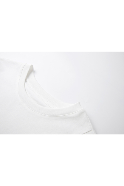 Cotton Solid Color Knitted T-Shirt