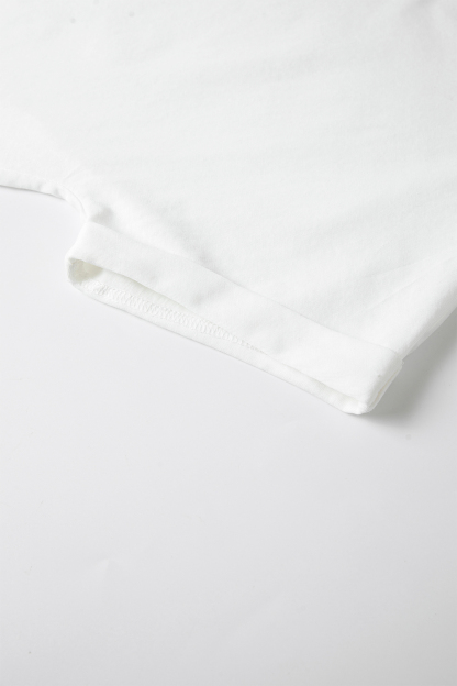 Round Neck Solid Color T-Shirt