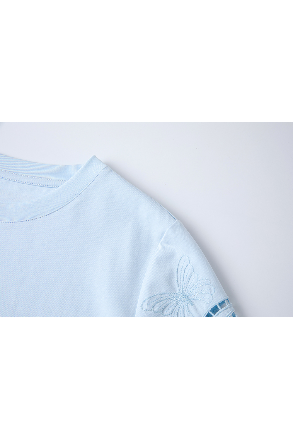 Butterfly Hollow Sleeve T-Shirt