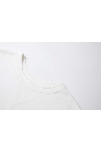 Round Neck Raglan Solid Color T-Shirt