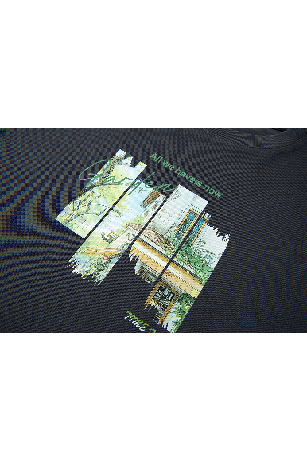 Pure Cotton Time Print T-Shirt