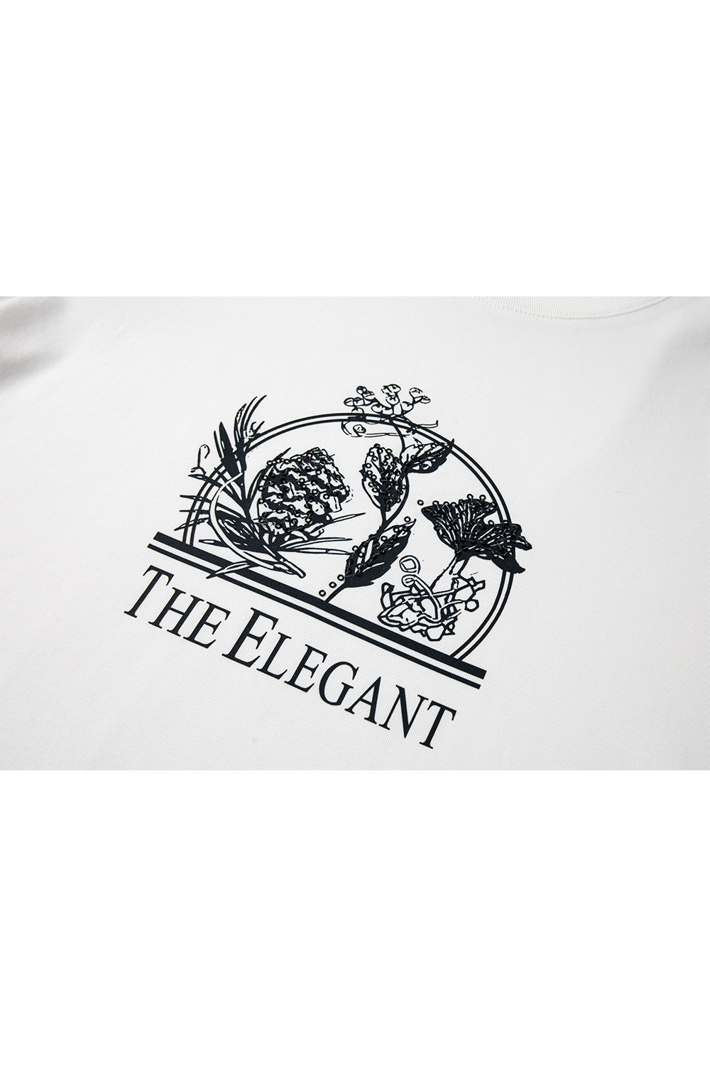 Cotton Printed Straight T-Shirt