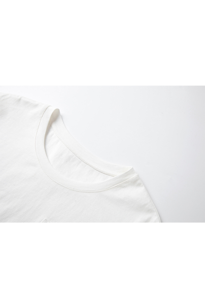 Hollow A Letter Embroidered T-Shirt