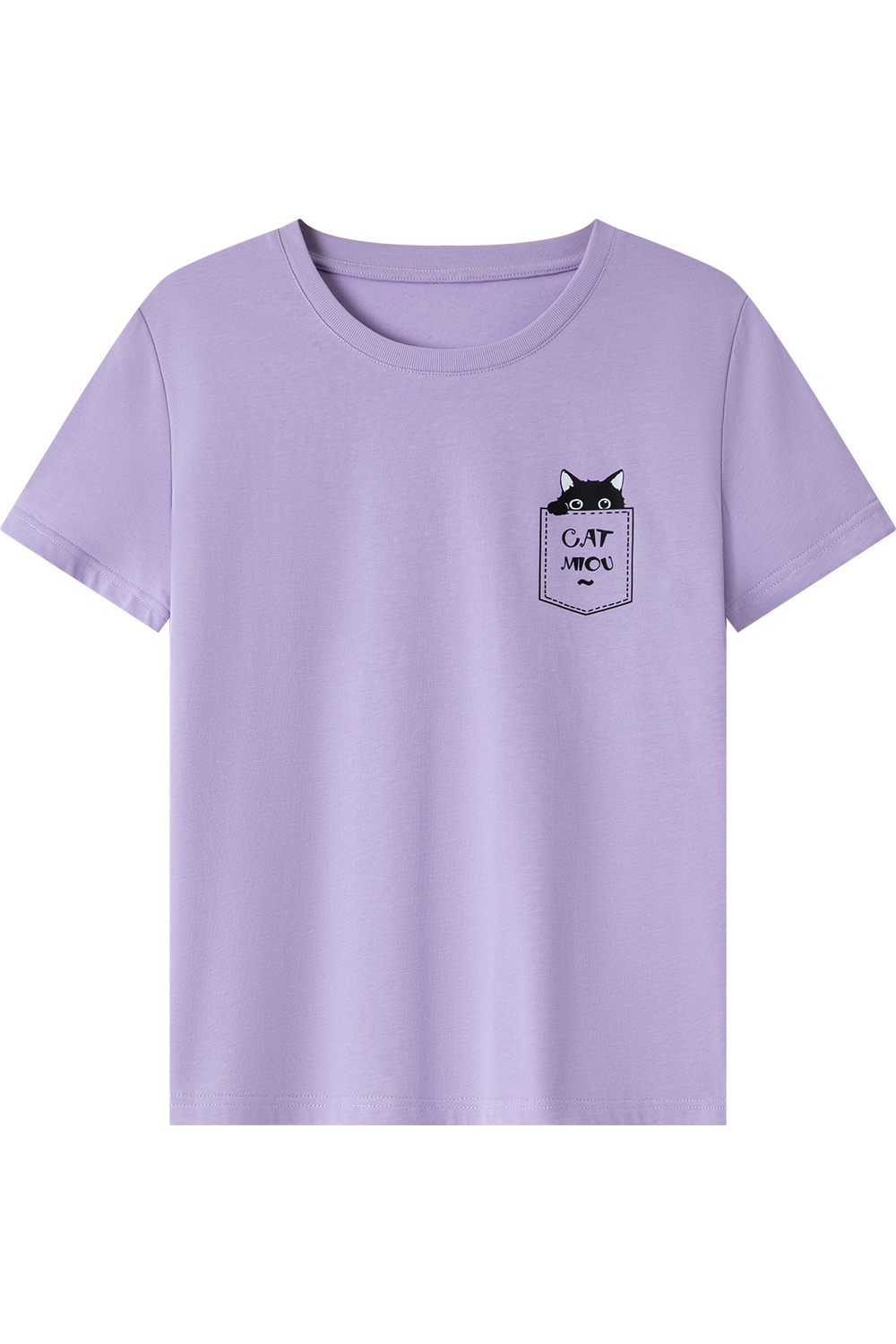 Cotton Pocket Cat T-Shirt