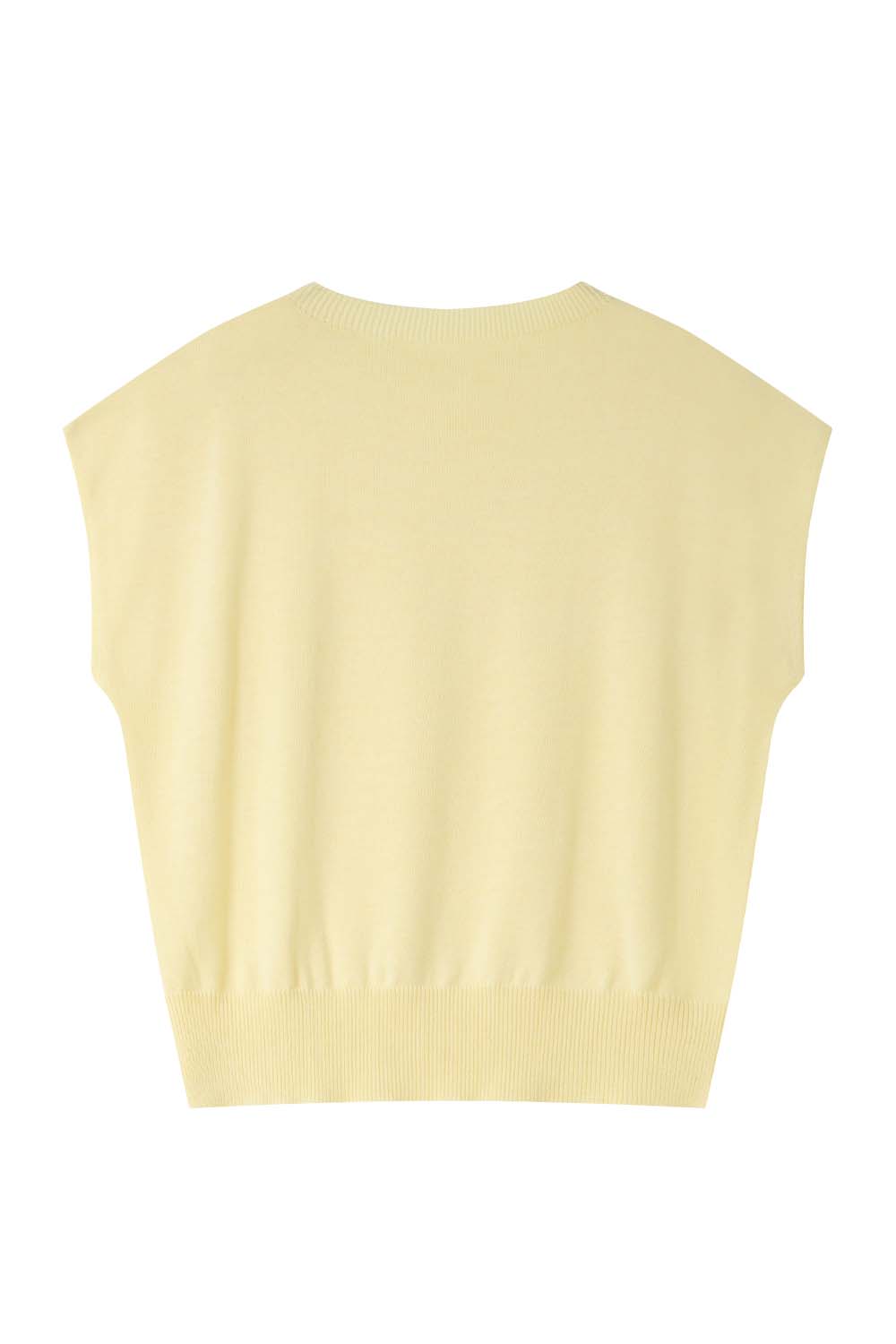 Sleeveless Round Neck Sweater