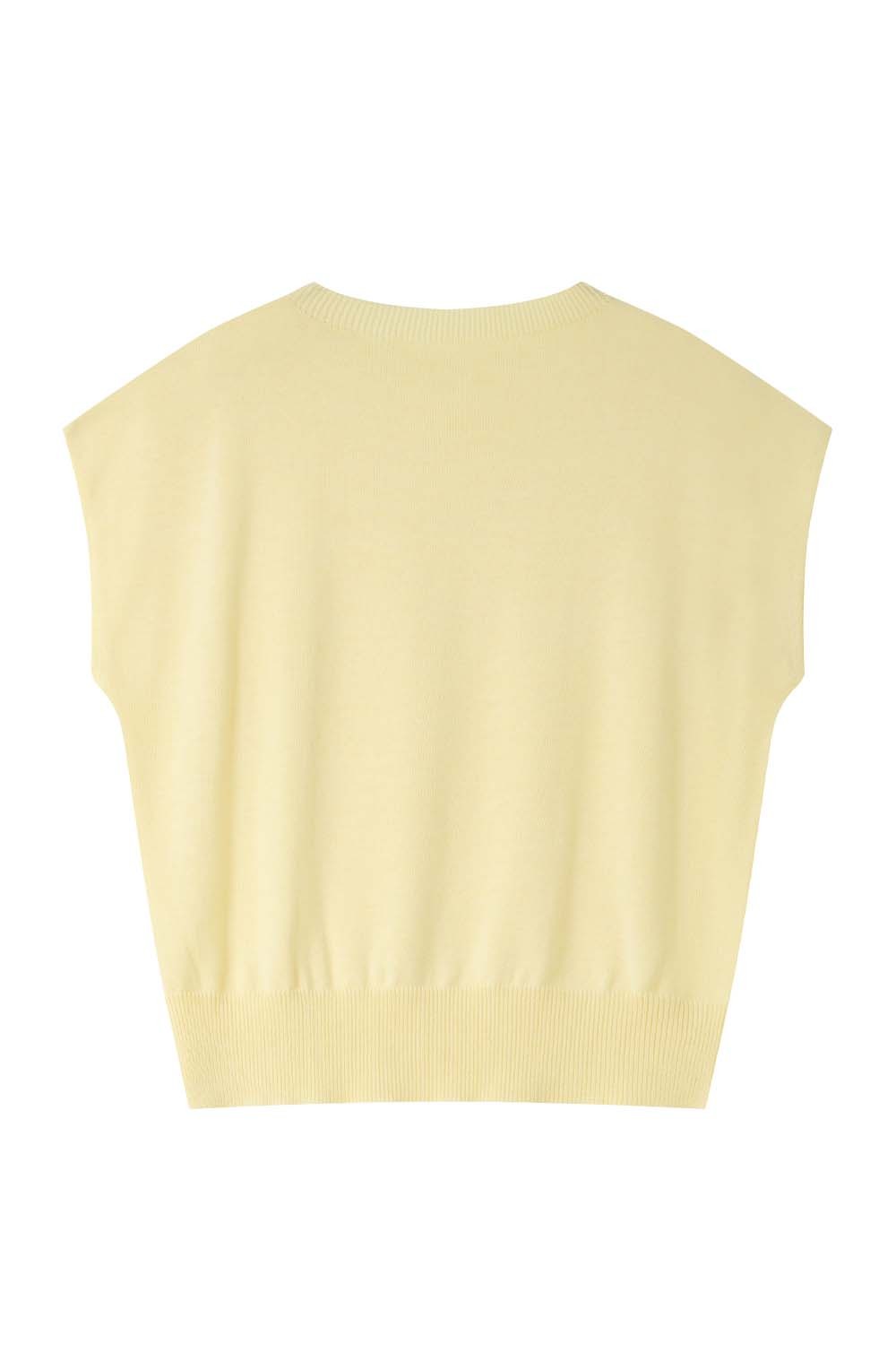 Sleeveless Round Neck Sweater