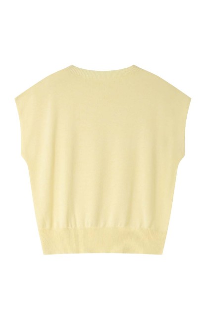 Sleeveless Round Neck Sweater