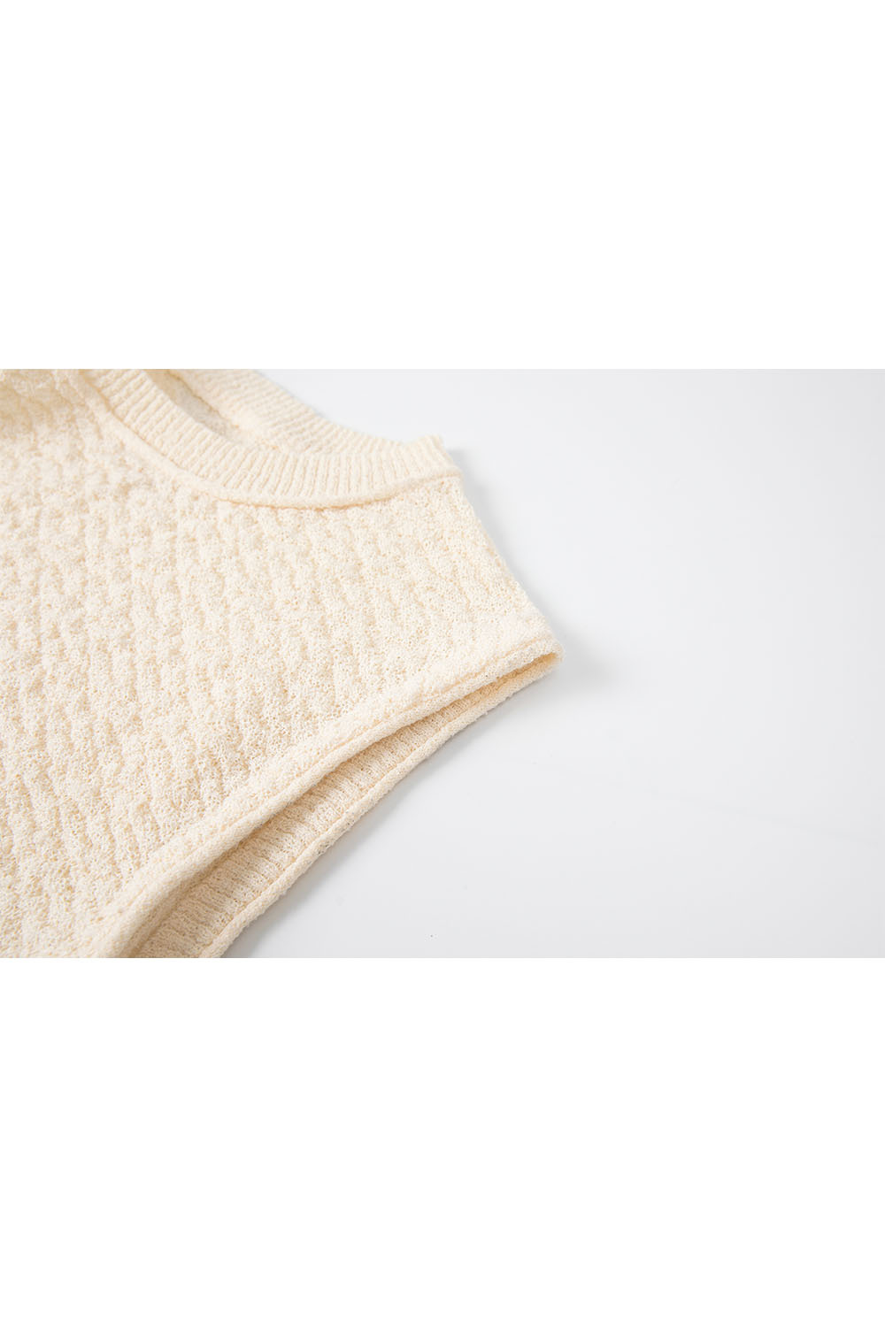 Textured Sleeveless Sweater