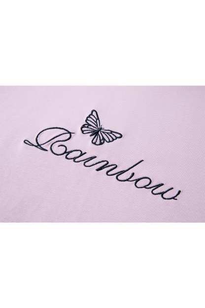 Exquisite Butterfly Embroidered T-Shirt
