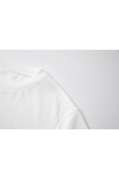 Lace Patchwork Round Neck T-Shirt