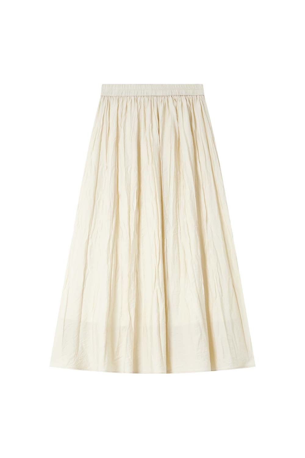 Pleated Loose Umbrella Skirt