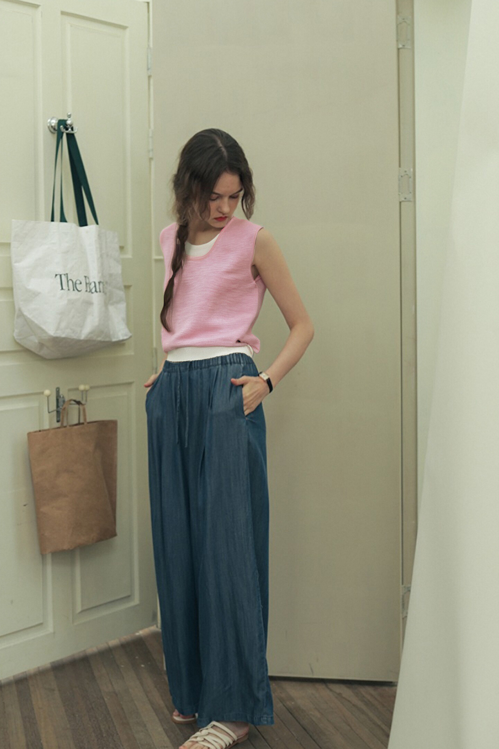Fake Two-Piece Straight Knit Sweater
