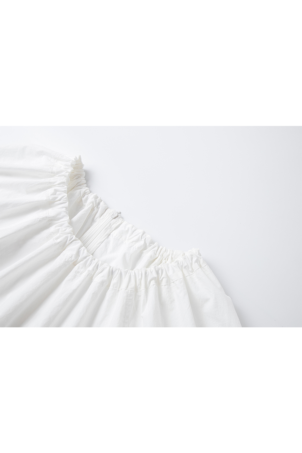 100% Cotton Ruffled Round Neck Shirt