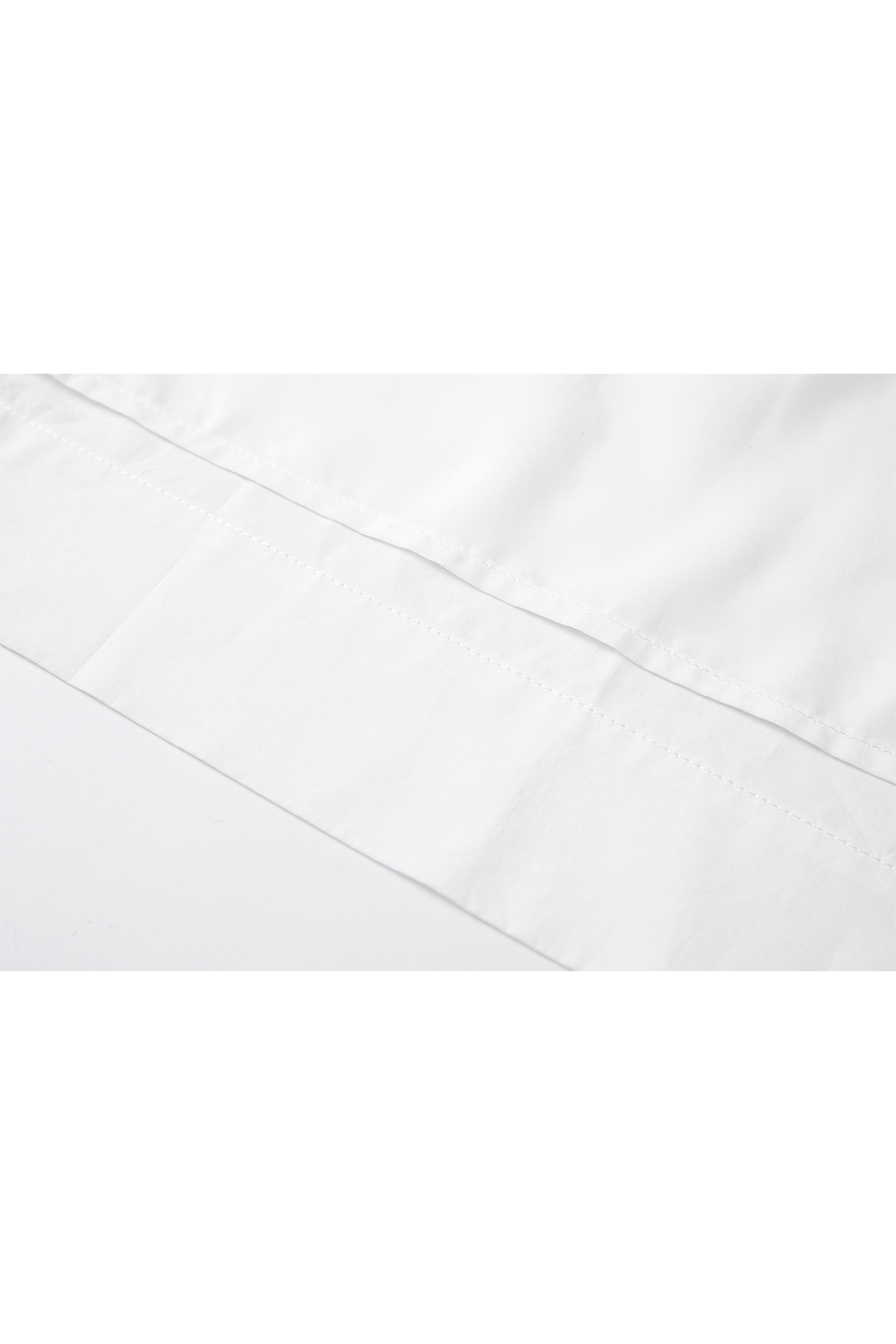 Cotton Lace-Up Straight Dress