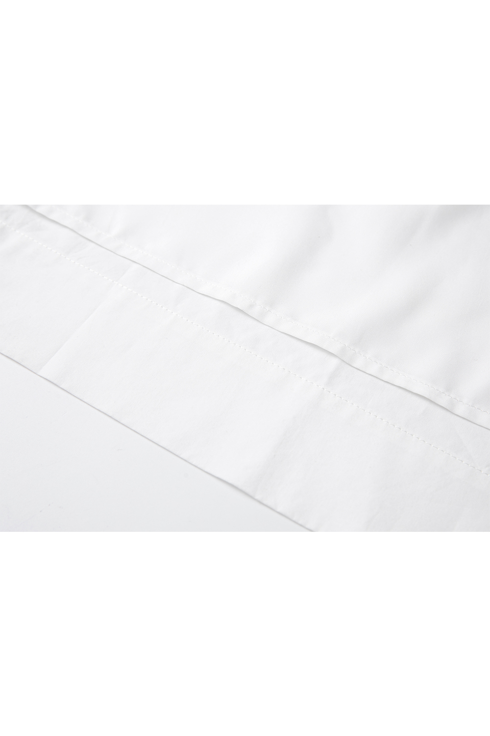 Cotton Lace-Up Straight Dress