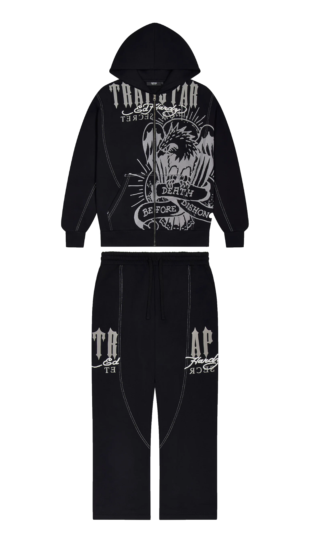 Trapstar x Ed Hardy DBD Tracksuit - Black