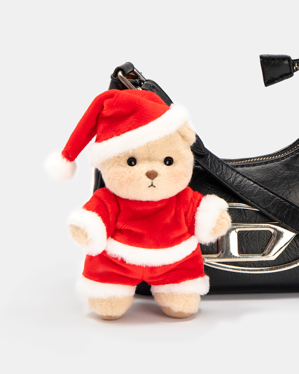 Getahug Santa Claus Mini Bear | 5.9 Inches Stuffed Animal Bag Charm Keychains Christmas Gift