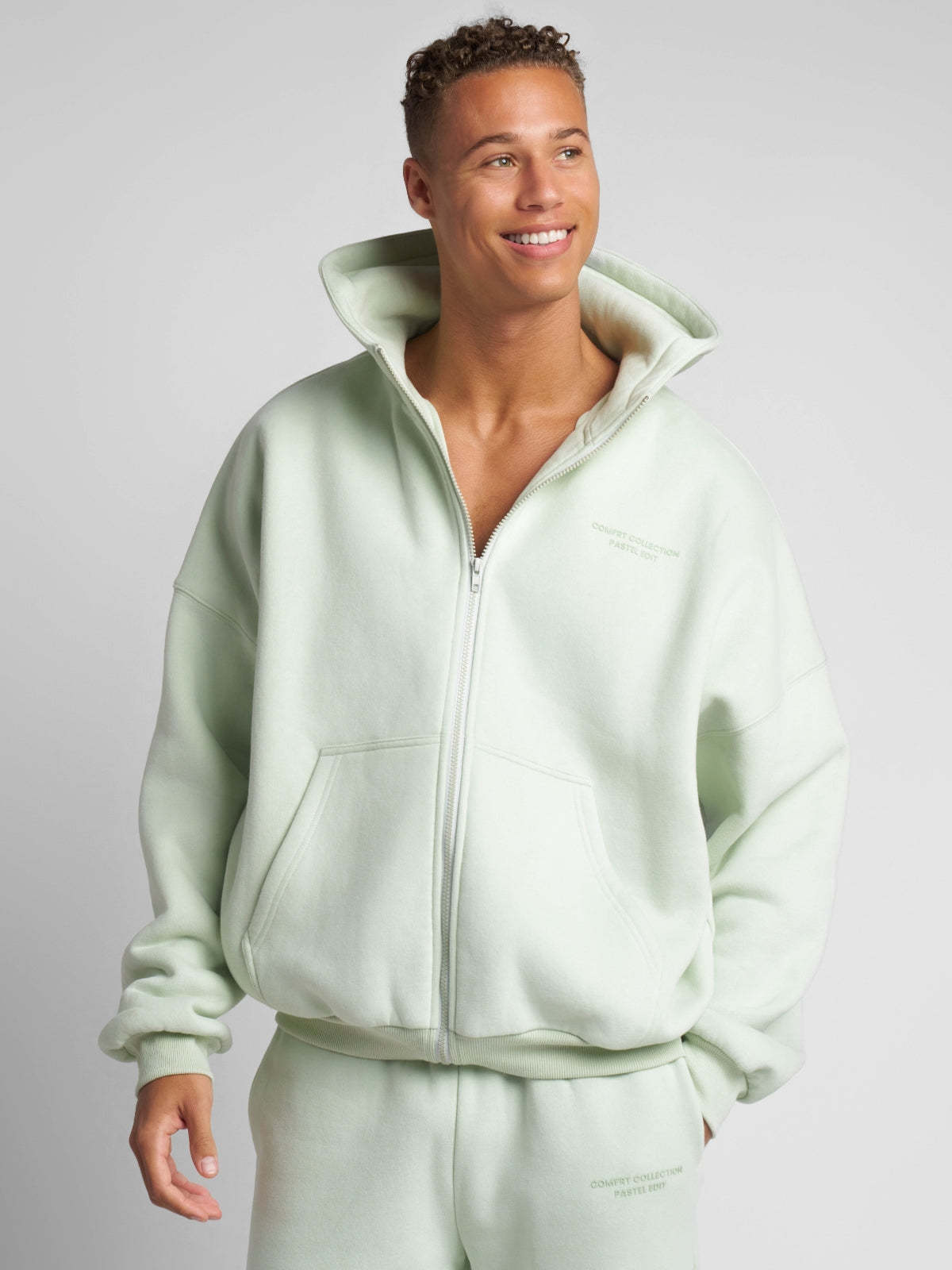 Pastel Zip Hoodie