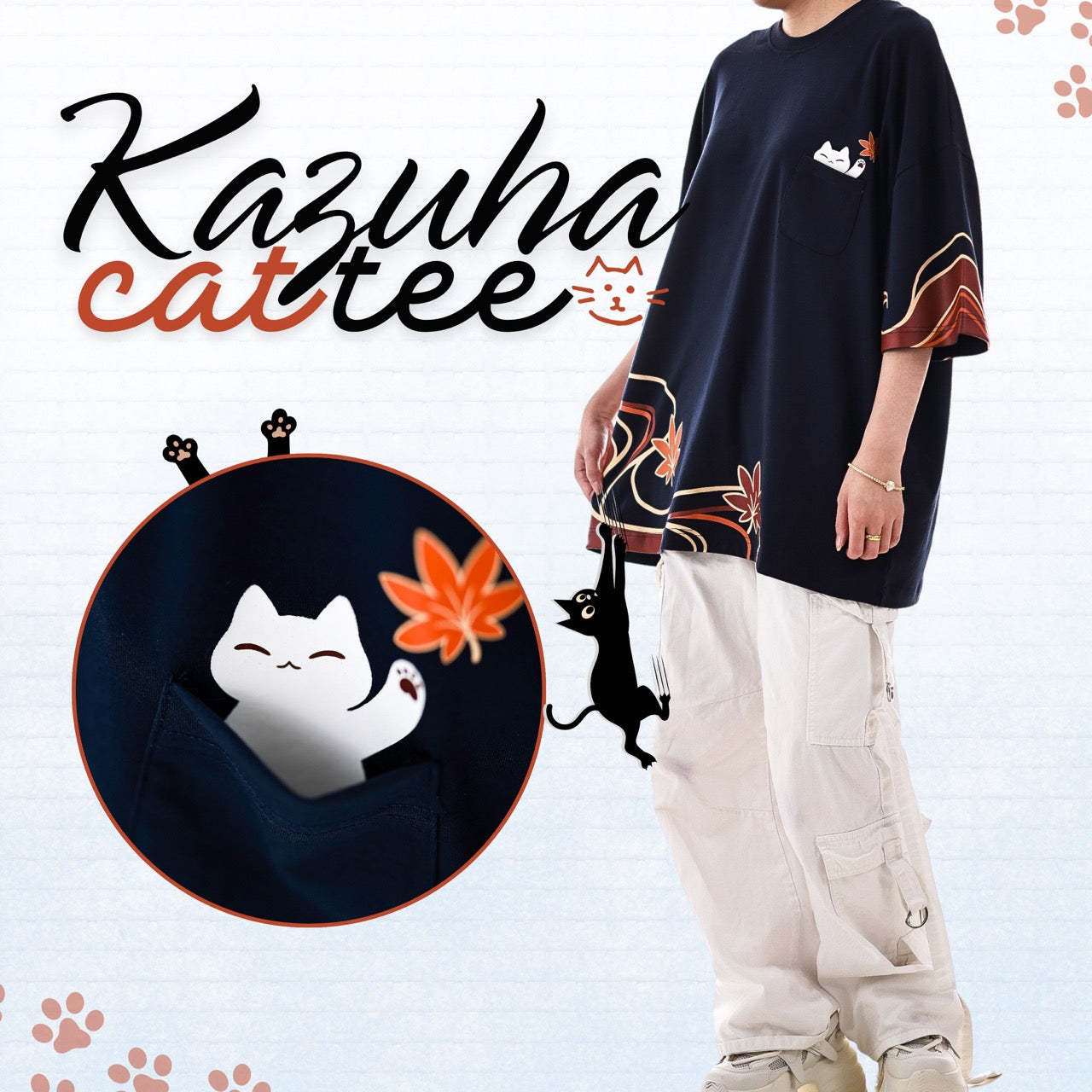 Kazuha Cat T-Shirt 