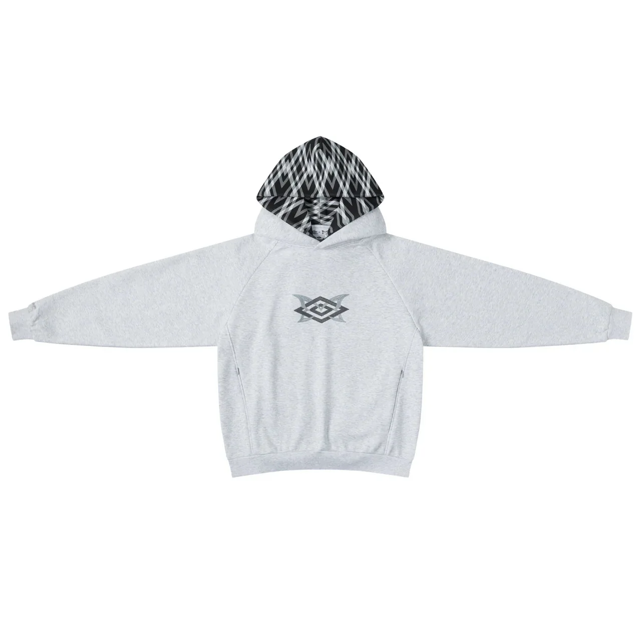 European and American street fashion punk hip-hop style men's Y2K Gothic Harajuku hooded pullover loose pants sports suit