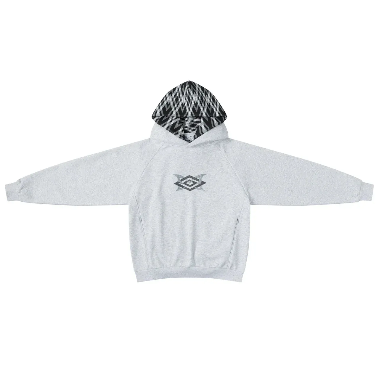 European and American street fashion punk hip-hop style men's Y2K Gothic Harajuku hooded pullover loose pants sports suit