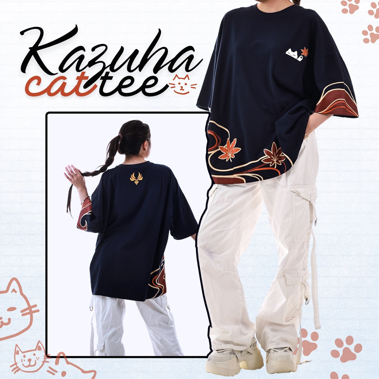 Kazuha Cat T-Shirt 