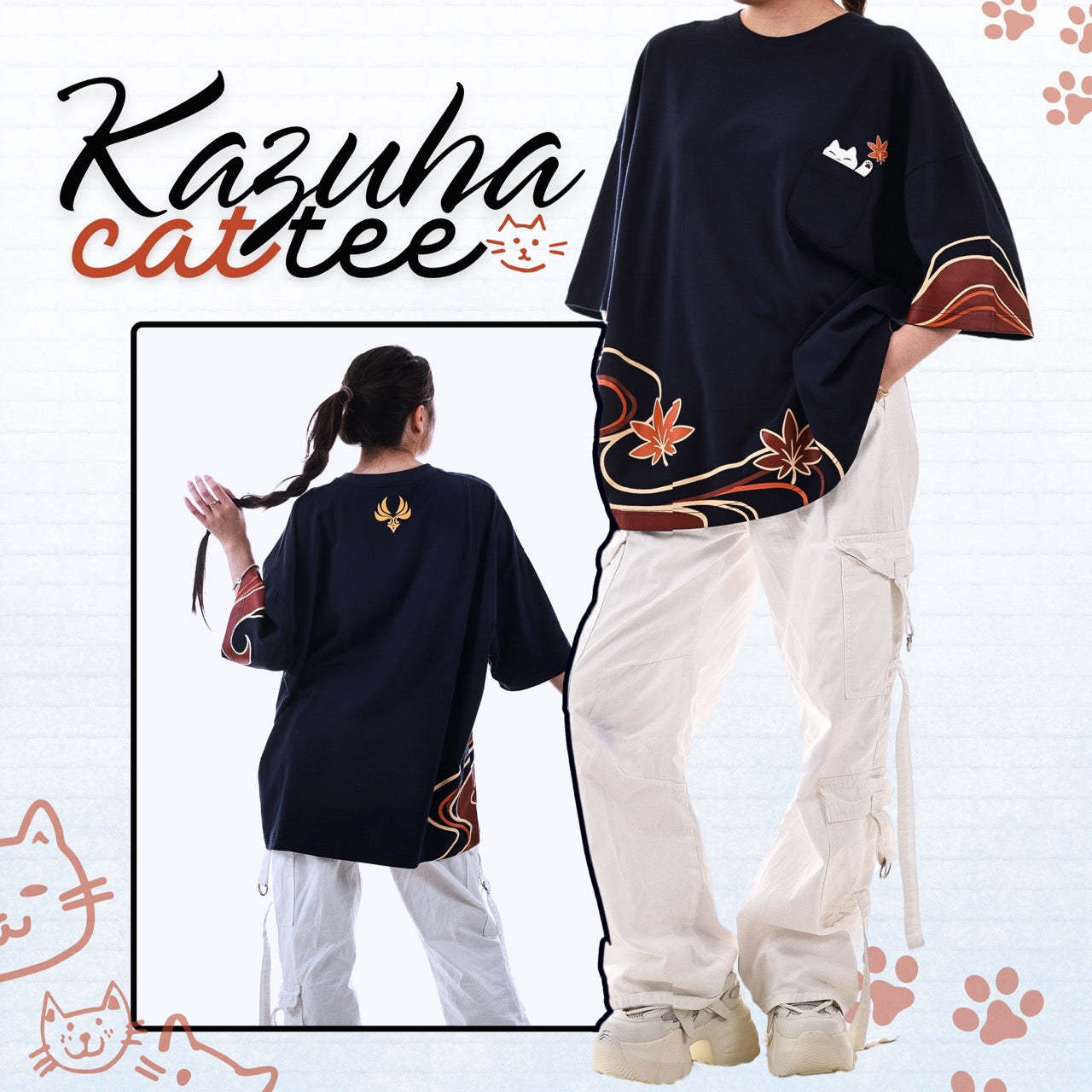 Kazuha Cat T-Shirt 