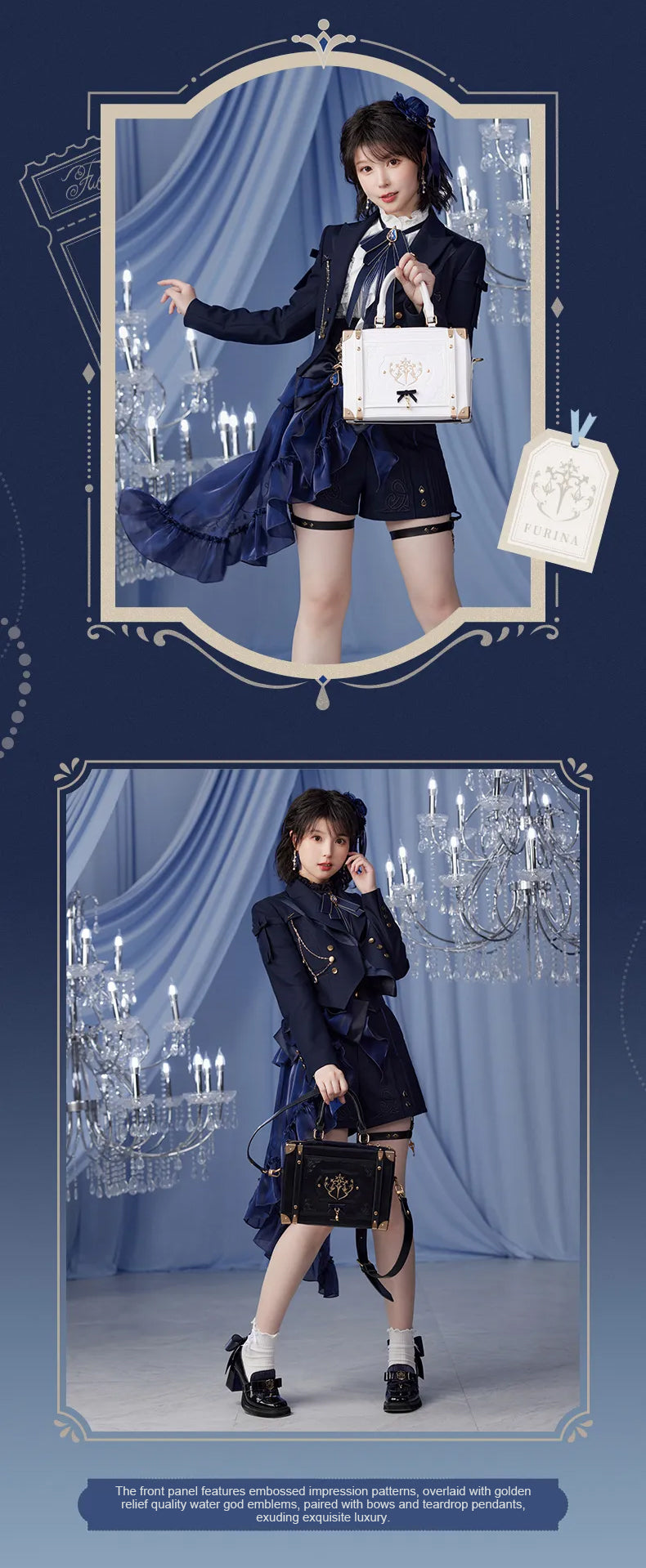 Furina Themed Impression Baguette Bag & Ita Bag