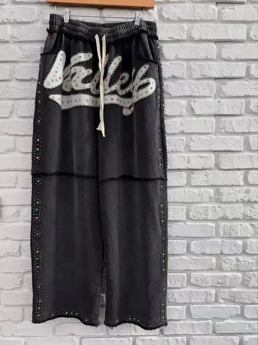 Y2K New American Gothic Punk Sportswear Two Piece Set Unisex Hip Hop R