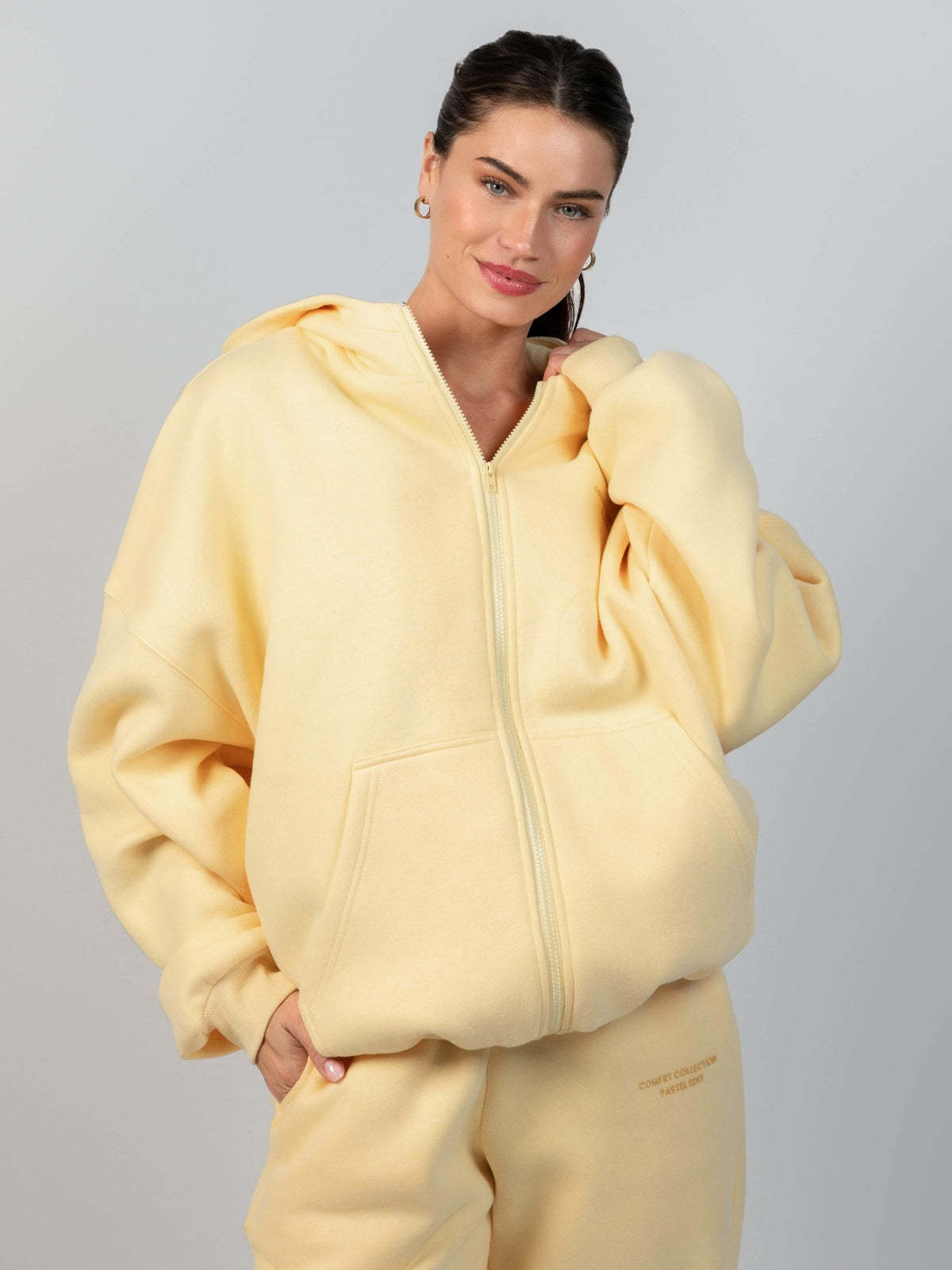 Pastel Zip Hoodie