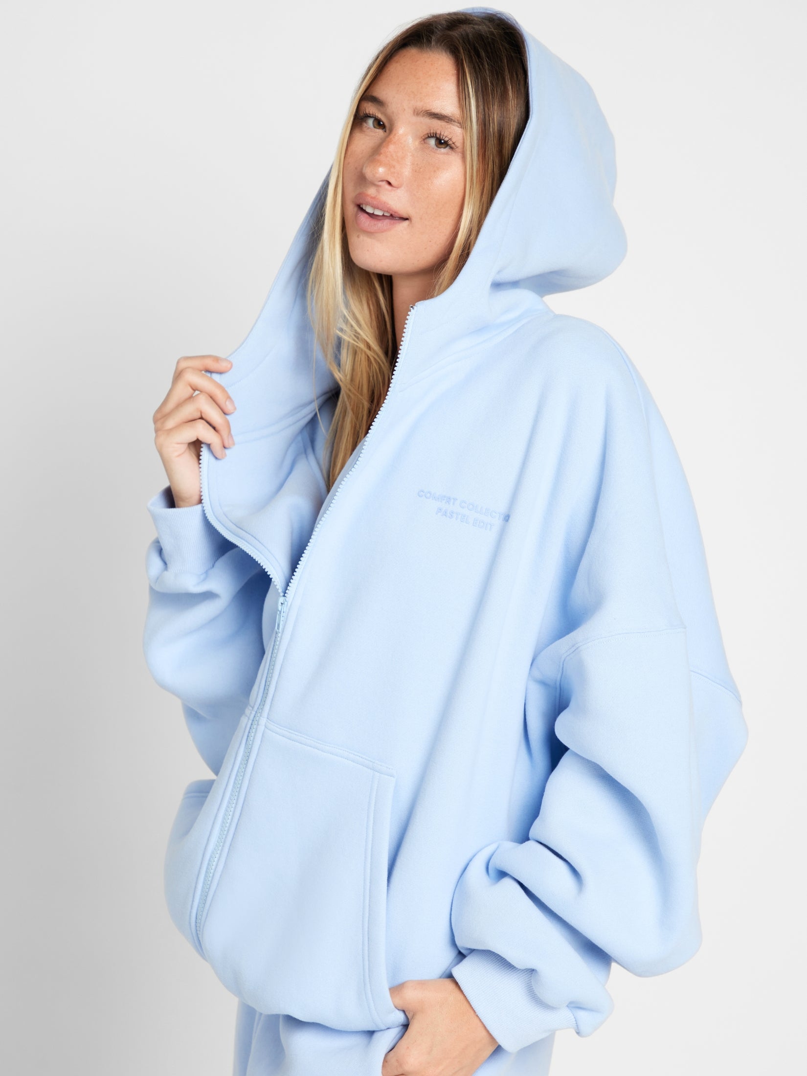 Pastel Zip Hoodie