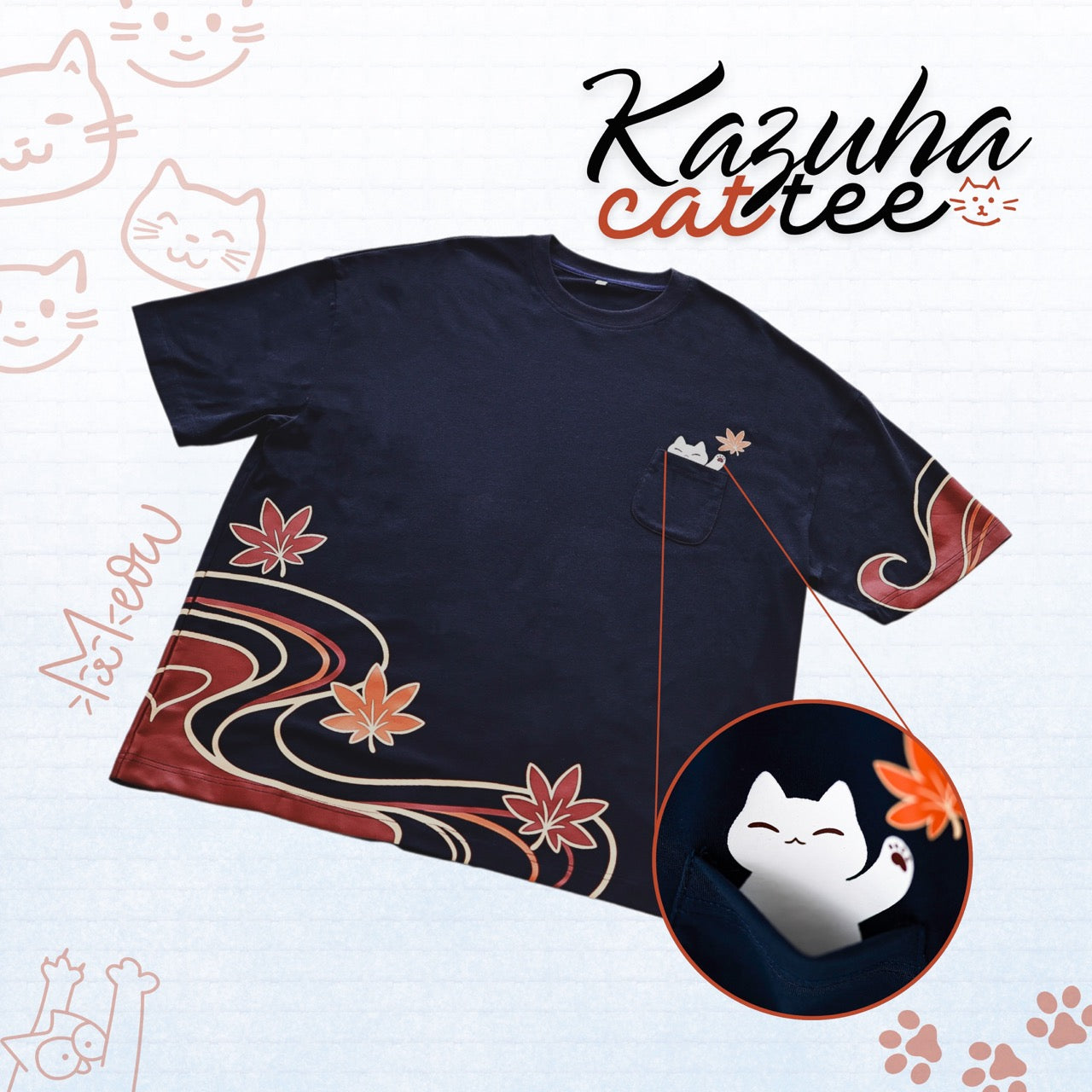 Kazuha Cat T-Shirt 
