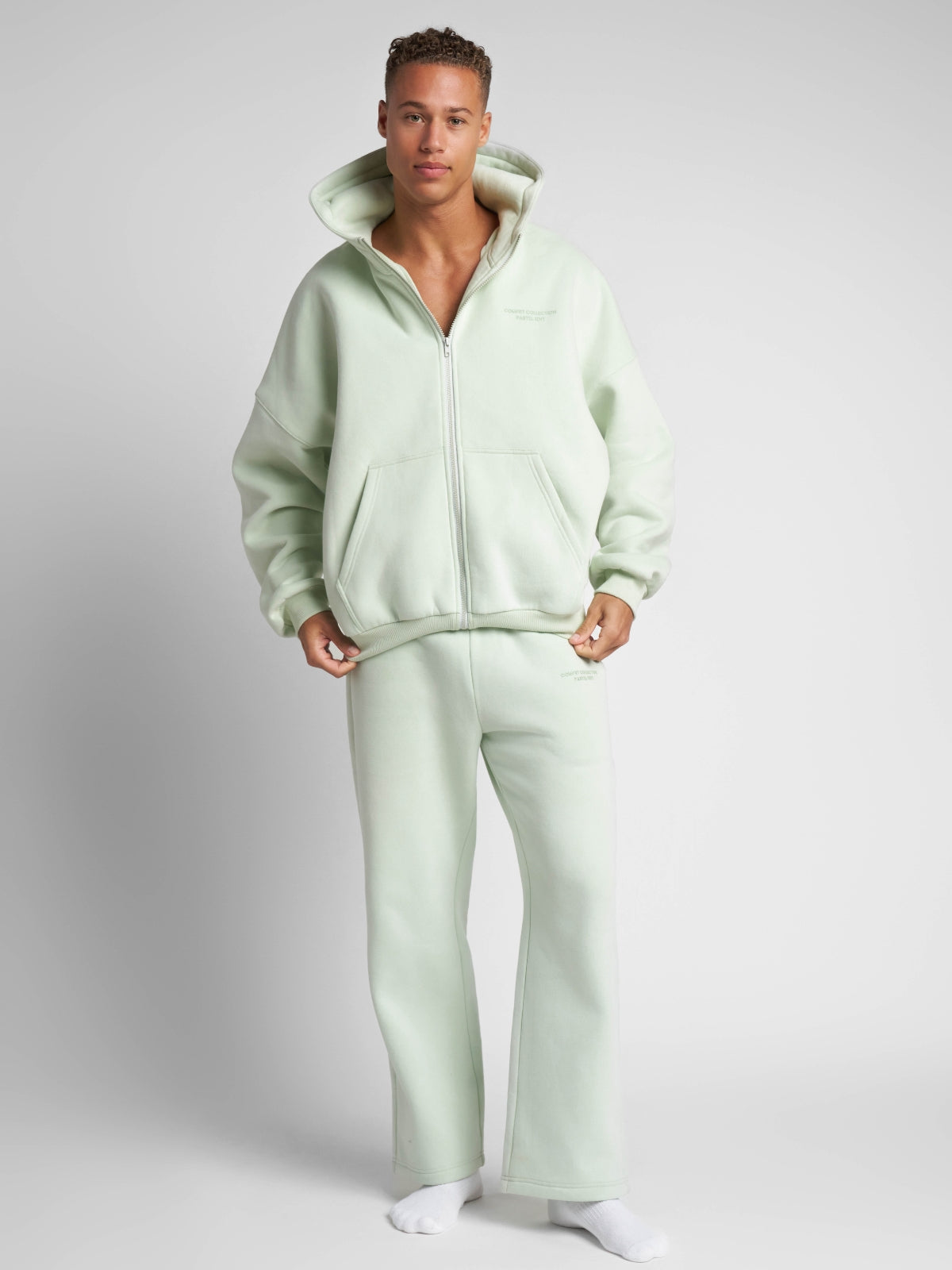 Pastel Zip Hoodie