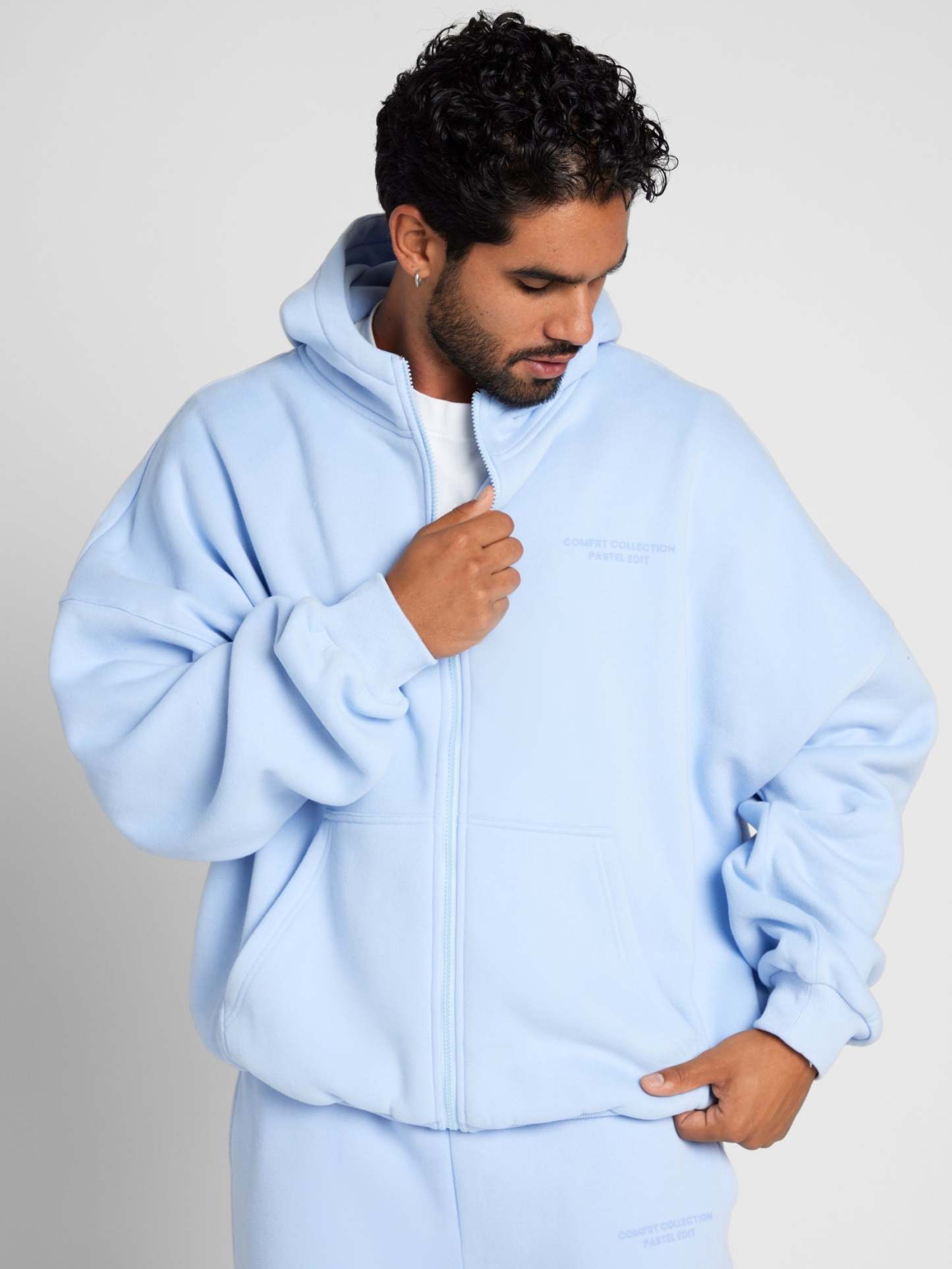 Pastel Zip Hoodie