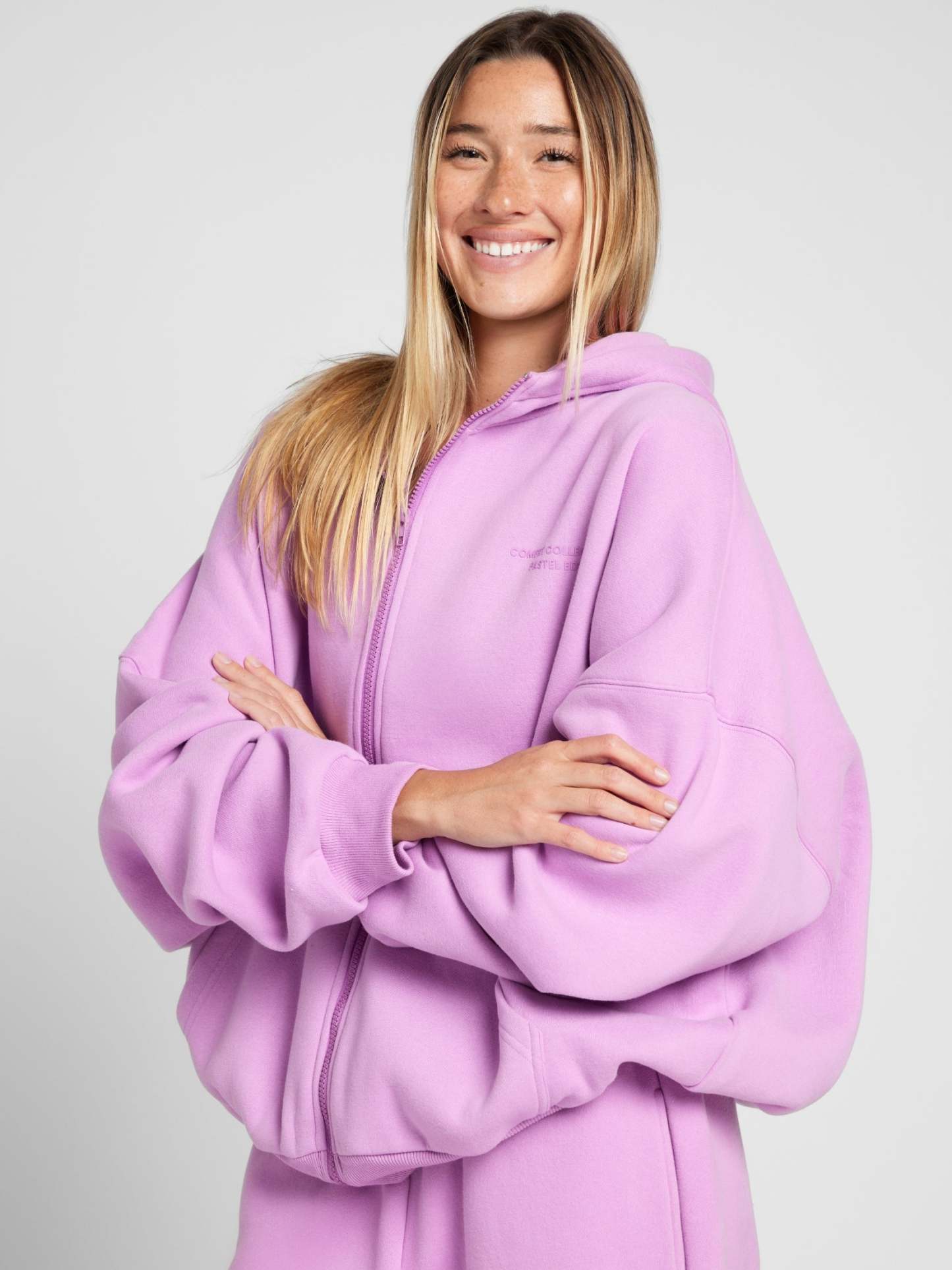 Pastel Zip Hoodie