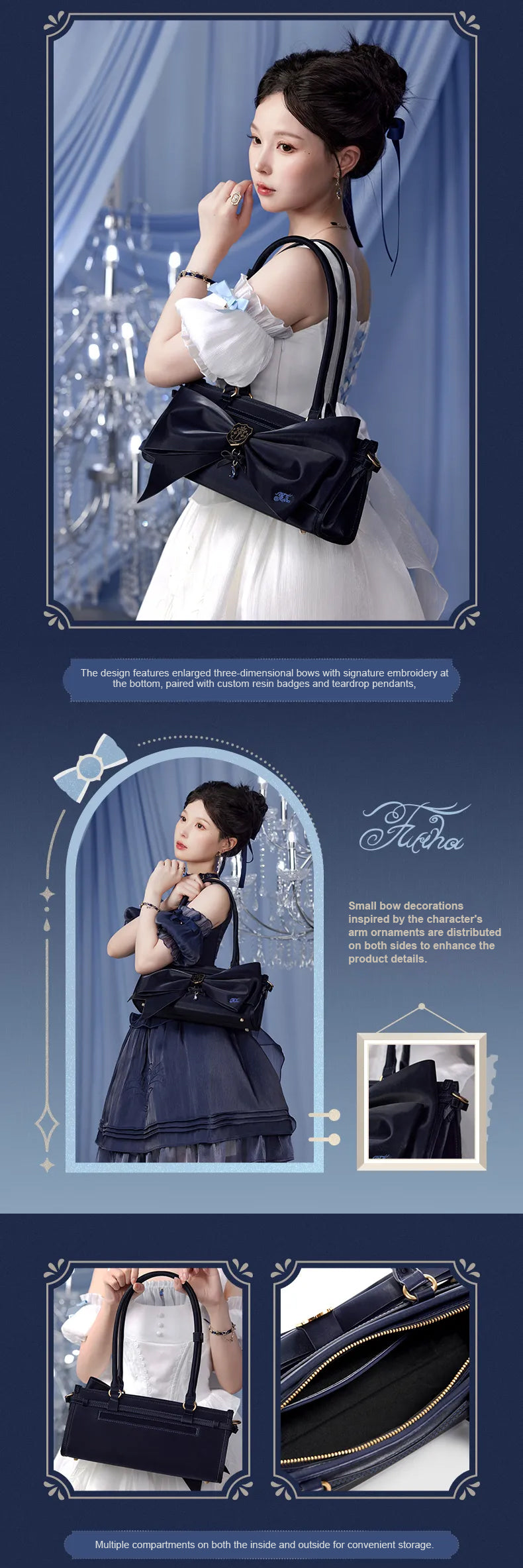 Furina Themed Impression Baguette Bag & Ita Bag