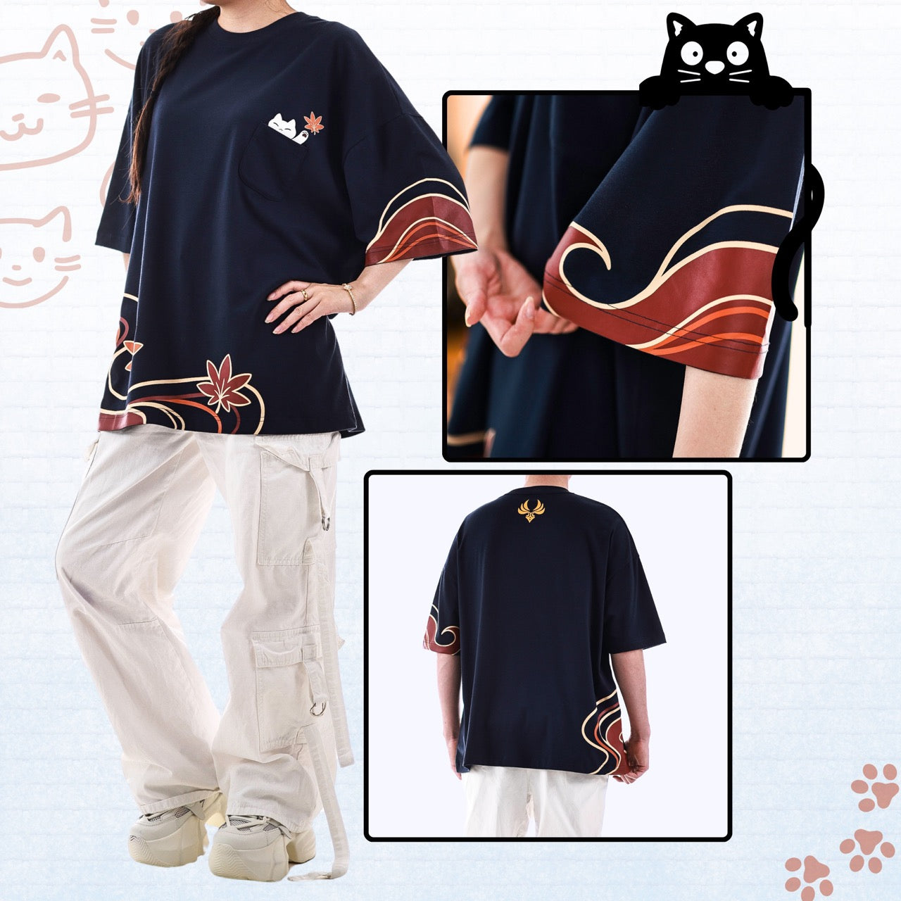 Kazuha Cat T-Shirt 