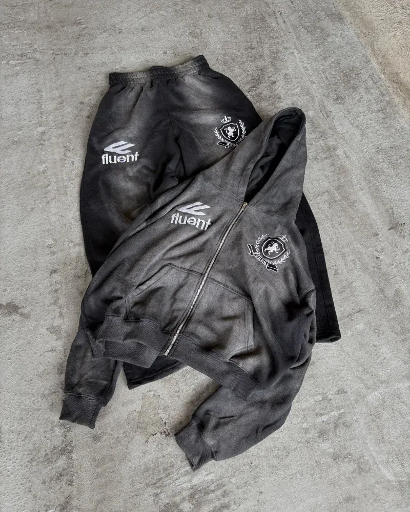 Winter Street vintage alphabet Embroidery hoodie for men y2k Goth Hara