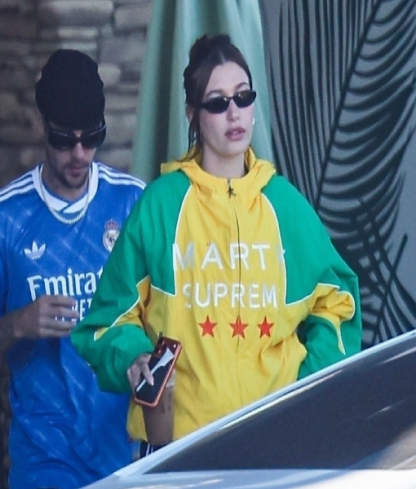 Hailey Bieber Marty Supreme Jacket