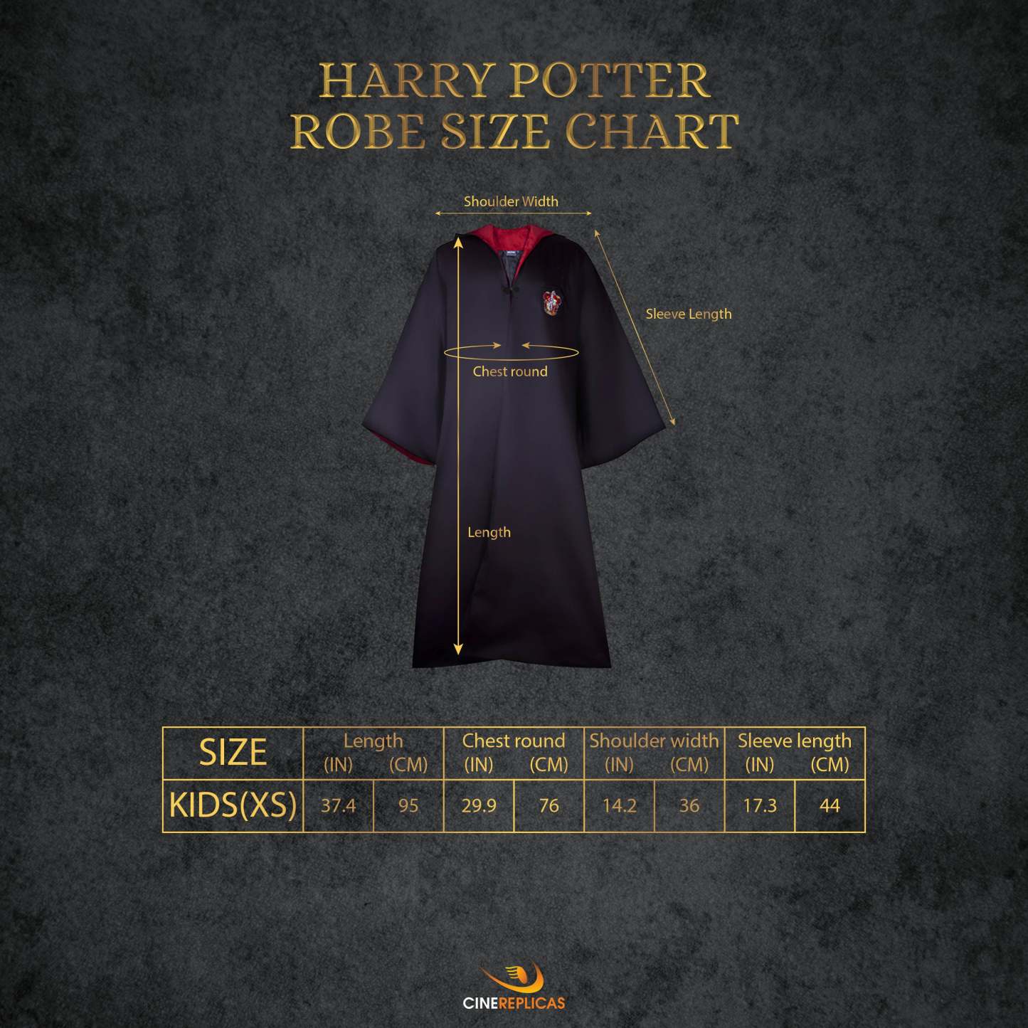 Kids Gryffindor Full Uniform