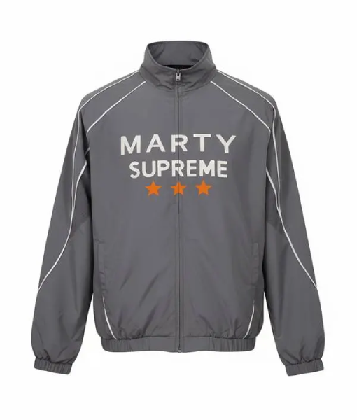 Marty Supreme Grey Track Jacket
