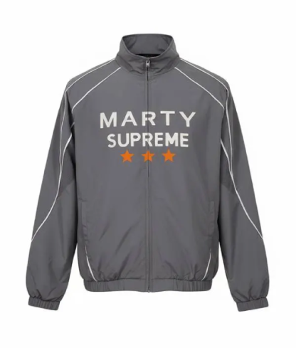 Marty Supreme Grey Track Jacket