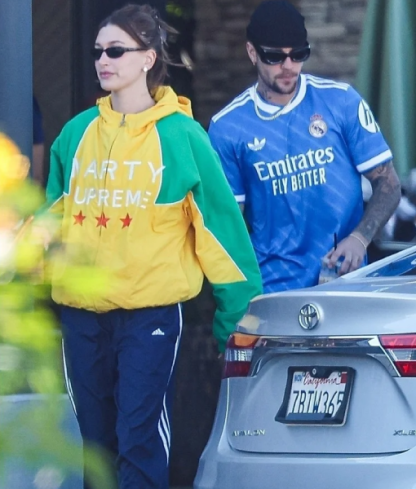 Hailey Bieber Marty Supreme Jacket