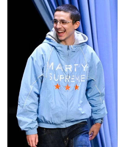 Marty Supreme Light Blue Jacket