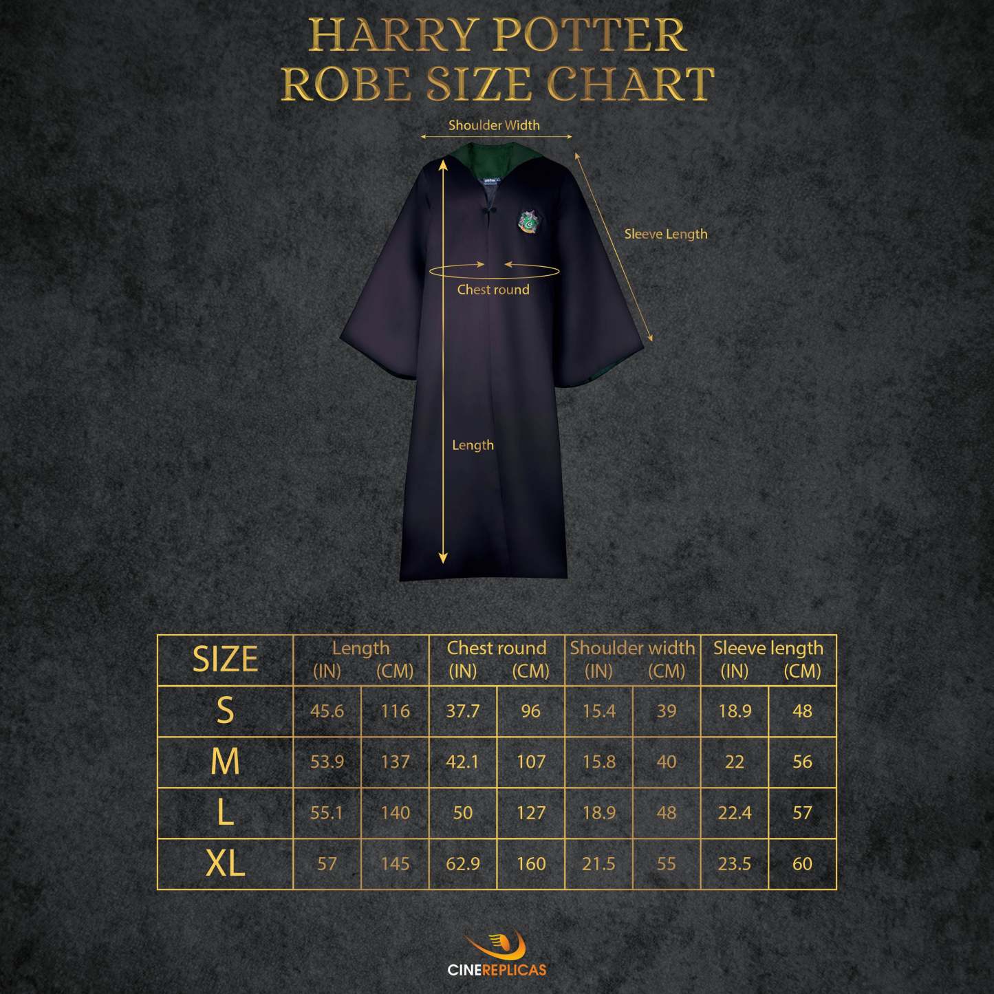 Adults Slytherin Full Uniform