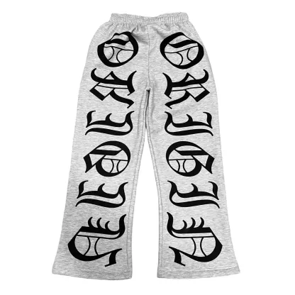 American hooded pullover trousers personality letter printing men and women2025 sweatshirts street fashion hip-hop style suit